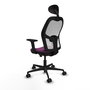 PIQUERAS Y CRESPO Silla de oficina Jorquera Morado/Blanco