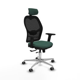 PIQUERAS Y CRESPO Silla de oficina Jorquera con Mecanismo Sincro/Traslack Verde botella