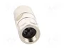 HARTING Conector M12 Slim 4 pines hembra recto
