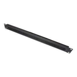 ALCASO GC-N0040 Panel de Gestión de Cables 1U, Negro, 48.3 cm (19") para Rack