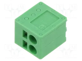 PHOENIX CONTACT SPT2.5/2-V-5.0 Listón para impresión de alimentación, 24A, 400V, 5mm, verde