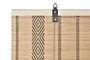 DKD Home Decor Estor Balines Marron Oscuro Poliéster Bambú 175 x 60 x 3 cm