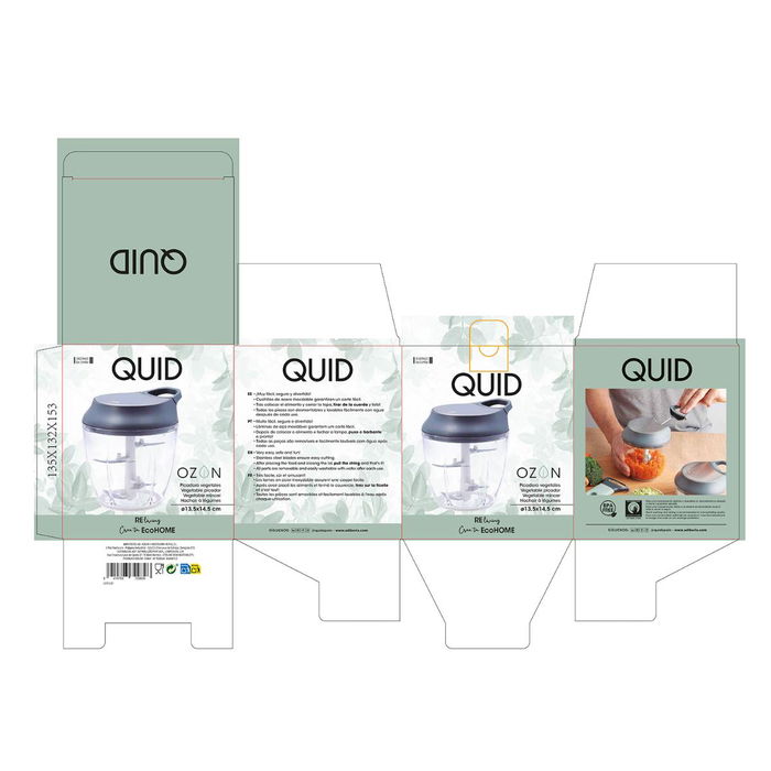 Picadora Vegetales Ozon Quid 13,5x12x14,5 cm (36 Unidades) Picadora Vegetales Ozon Quid 13,5x12x14,5 cm (36 Unidades)