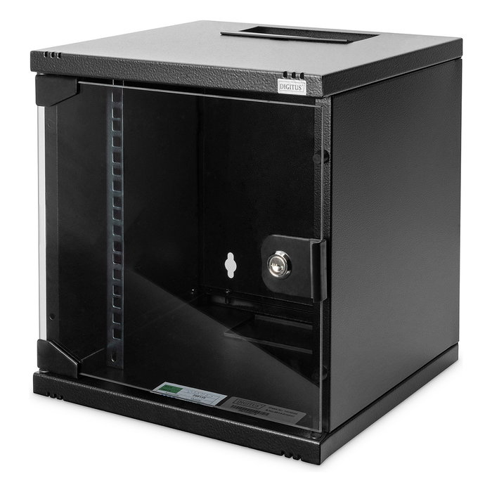 Digitus Bastidor de Pared de Red 6U, 30 kg, Negro, 312 x 300 mm, Bloqueo de Teclado, Rieles de Rack, 10 pulgadas Digitus Bastidor de Pared de Red 6U, 30 kg, Negro, 312 x 300 mm, Bloqueo de Teclado, Rieles de Rack, 10 pulgadas