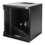 Digitus Bastidor de Pared de Red 6U, 30 kg, Negro, 312 x 300 mm, Bloqueo de Teclado, Rieles de Rack, 10 pulgadas