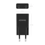 AISENS Cargador GaN Ultra Delgado 30W con 2 Puertos USB-C Negro
