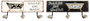DKD Home Decor Perchero de Pared Metálico con 3 Colgadores, Surtido Negro y Blanco