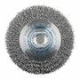 Wolfcraft Cepillo cónico de alambre de acero, rosca M14, ø100 x 15 mm