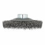 Wolfcraft Cepillo cónico de alambre de acero, rosca M14, ø100 x 15 mm