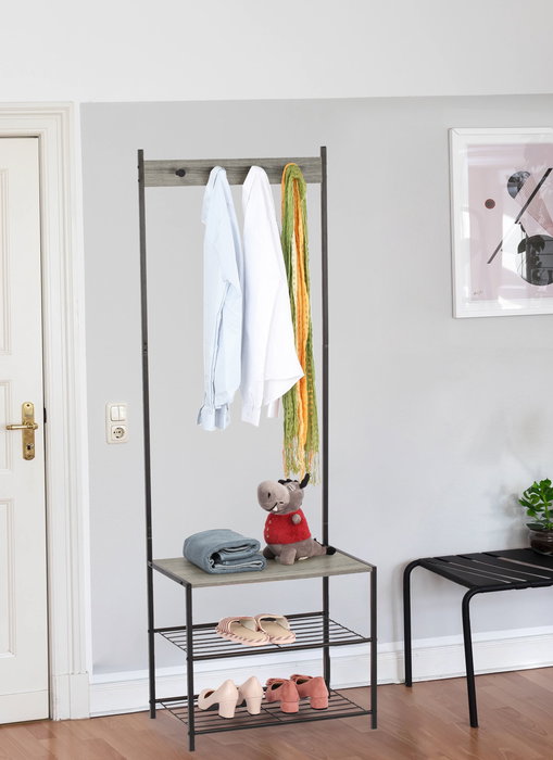 Inde Estantería Perchero Metal Madera Moblekit 60 x 40 x 175 cm (3 Unidades) Inde Estantería Perchero Metal Madera Moblekit 60 x 40 x 175 cm (3 Unidades)