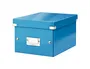 Leitz Caja Click&Store Pequeña 216x160x282 mm Almacenamiento Documentos A5 Azul Cartón Reciclado