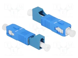 DeLOCK Acoplador híbrido de fibra óptica SC Simplex a LC Simplex azul
