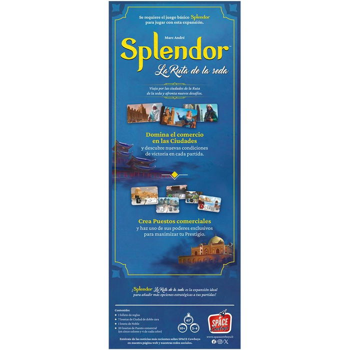 Space Cowboys Splendor La Ruta de la Seda Expansión Juego de Mesa SCSPL03ES - Español