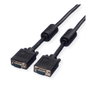 ROLINE Cable VGA Monitor 3m HD15 (D-Sub) Macho a Macho con Ferritkern y DDC, Color Negro, Ref. 11.04.5653