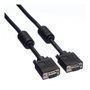ROLINE Cable VGA Monitor 3m HD15 (D-Sub) Macho a Macho con Ferritkern y DDC, Color Negro, Ref. 11.04.5653