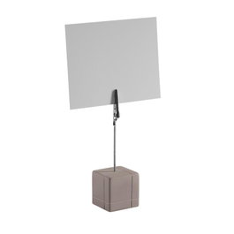 Aps Set de 4 Porta-cartelitos con Pinza en Hormigón