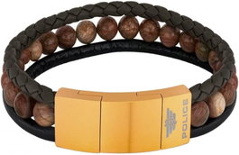 Police PJ26552BLK.06 Pulsera para Hombre con Cierre Varios