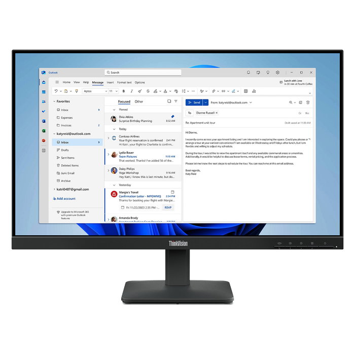 Lenovo ThinkVision S24-4e Monitor de 23.8 Pulgadas (60.5 cm) Full HD (1920x1080) IPS 100Hz Pantalla Plana para Oficina VESA HDMI Lenovo ThinkVision S24-4e Monitor de 23.8 Pulgadas (60.5 cm) Full HD (1920x1080) IPS 100Hz Pantalla Plana para Oficina VESA HDMI