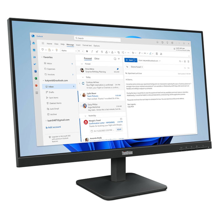 Lenovo ThinkVision S24-4e Monitor de 23.8 Pulgadas (60.5 cm) Full HD (1920x1080) IPS 100Hz Pantalla Plana para Oficina VESA HDMI Lenovo ThinkVision S24-4e Monitor de 23.8 Pulgadas (60.5 cm) Full HD (1920x1080) IPS 100Hz Pantalla Plana para Oficina VESA HDMI