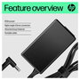 HP Adaptador de CA inteligente de 65 W para portátil, Negro