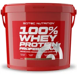 Scitec Nutrition 100% Whey Protein Professional - Crema de Galleta de Chocolate, 5000g, Proteína de Suero, Aumento Masa Muscular, Sin Gluten