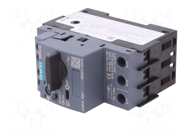 SIEMENS 3RV2011-1CA15 Interruptor motorizado 0,75kW 33A