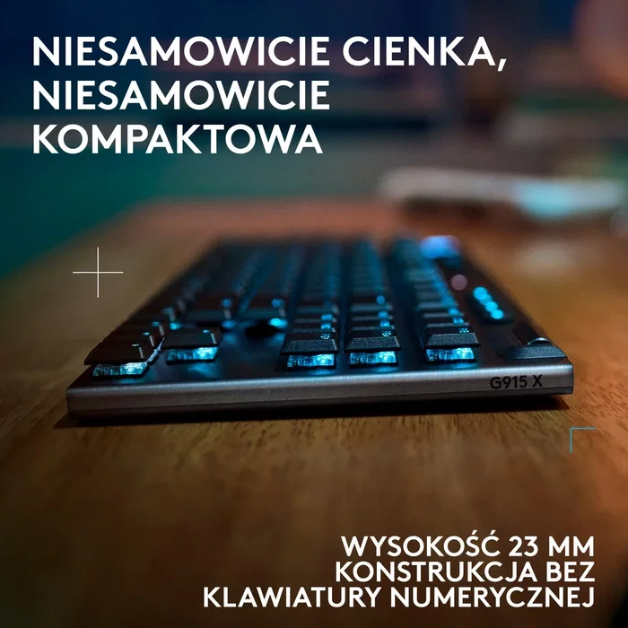 Logitech G915 X Lightspeed TKL Teclado Mecánico Táctil Negro
