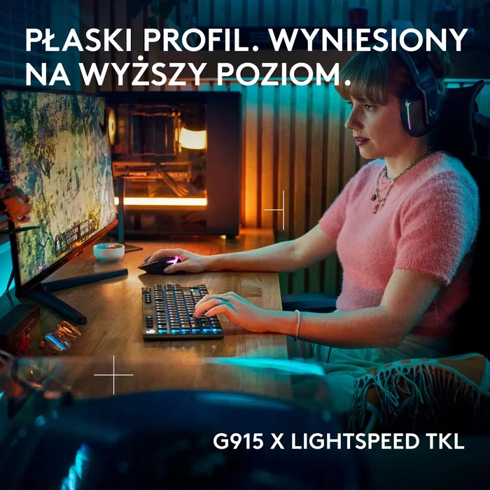 Logitech G915 X Lightspeed TKL Teclado Mecánico Táctil Negro