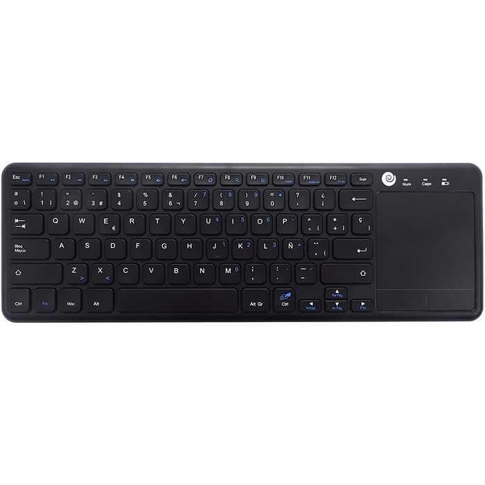 Coolbox Teclado Inalámbrico COO-TEW01-BK con Touchpad Multitáctil, 78 Teclas, Conexión USB 2.4GHz para PC, Portátil, SmartTV, Windows, Mac, Linux, Incluye Receptor Coolbox Teclado Inalámbrico COO-TEW01-BK con Touchpad Multitáctil, 78 Teclas, Conexión USB 2.4GHz para PC, Portátil, SmartTV, Windows, Mac, Linux, Incluye Receptor