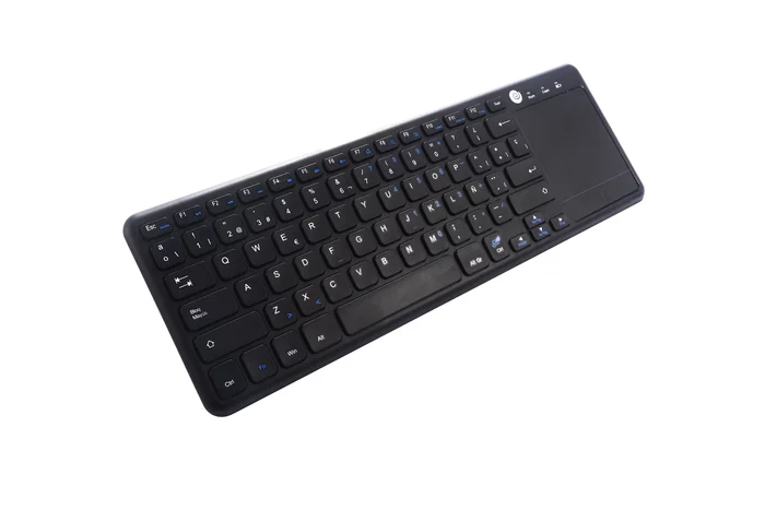 CoolBox CoolTouch Teclado Inalámbrico 2.4GHz Universal QWERTY Español Negro con Touchpad Multitáctil para Smart TV, PC, Mac, Linux