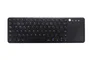 CoolBox CoolTouch Teclado Inalámbrico 2.4GHz Universal QWERTY Español Negro con Touchpad Multitáctil para Smart TV, PC, Mac, Linux