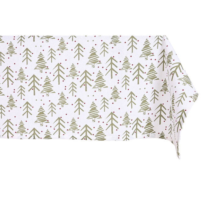 DKD Home Decor Set de Mantel de 9 Piezas con Diseño de Árboles, 150x250 cm