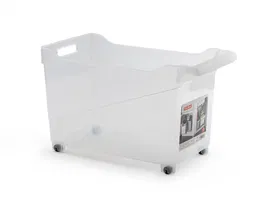 Plasticforte Carrito Multiusos N 2 Transparente con Asa, Dimensiones 485x450x240 mm (240x455x275 mm)