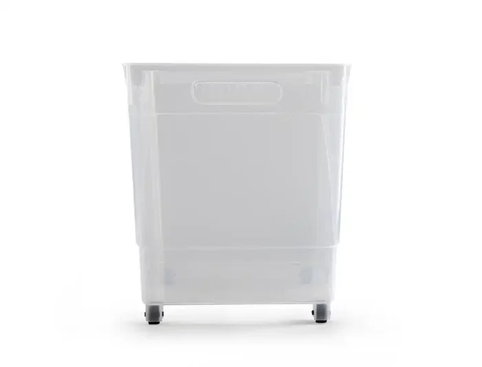 Plasticforte Carrito Multiusos N.2 Transparente con Asa - 485 x 450 x 240 mm