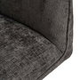 Silla Brazos Gris Oscuro Tejido-Metal 58 X 58 X 83 cm (Set de 2)