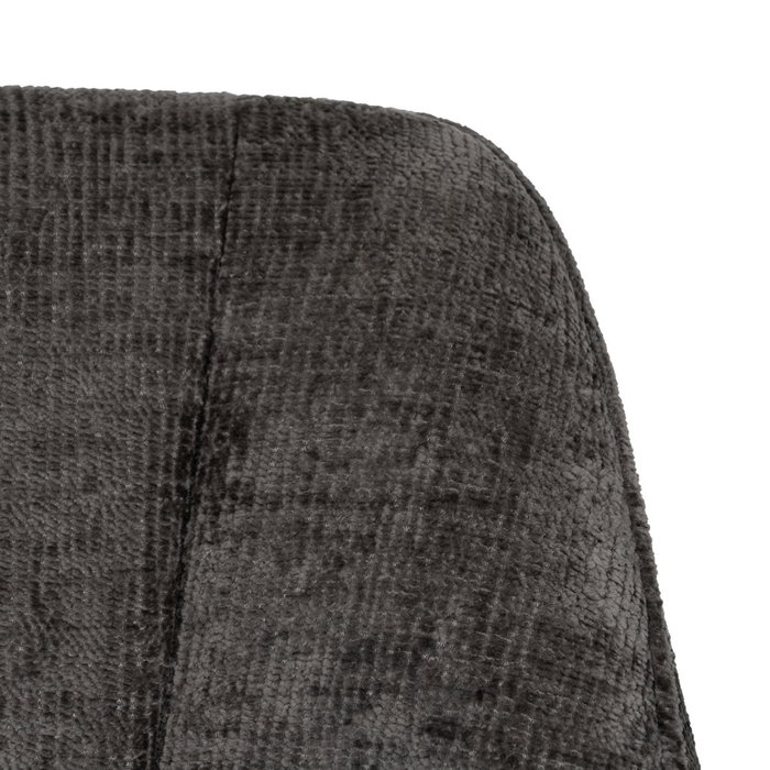 Silla Brazos Gris Oscuro Tejido-Metal 58 X 58 X 83 cm (Set de 2)