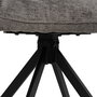 Silla Brazos Gris Oscuro Tejido-Metal 58 X 58 X 83 cm (Set de 2)