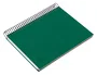 Liderpapel Cuaderno Espiral A5 Micro Papercoat Tapa Forrada 140 Hojas Cuadro 5mm Banda Verde
