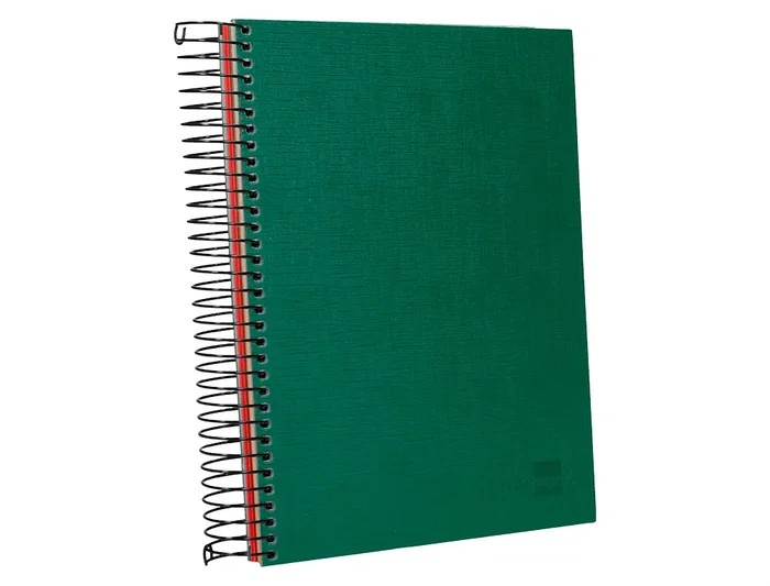 Liderpapel Cuaderno Espiral A5 Micro Papercoat Tapa Forrada 140 Hojas Cuadro 5mm Banda Verde Liderpapel Cuaderno Espiral A5 Micro Papercoat Tapa Forrada 140 Hojas Cuadro 5mm Banda Verde