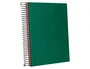 Liderpapel Cuaderno Espiral A5 Micro Papercoat Tapa Forrada 140 Hojas Cuadro 5mm Banda Verde