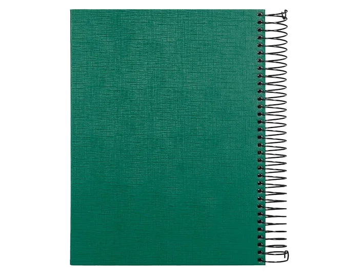Liderpapel Cuaderno Espiral A5 Micro Papercoat Tapa Forrada 140 Hojas Cuadro 5mm Banda Verde Liderpapel Cuaderno Espiral A5 Micro Papercoat Tapa Forrada 140 Hojas Cuadro 5mm Banda Verde