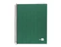 Liderpapel Cuaderno Espiral A5 Micro Papercoat Tapa Forrada 140 Hojas Cuadro 5mm Banda Verde