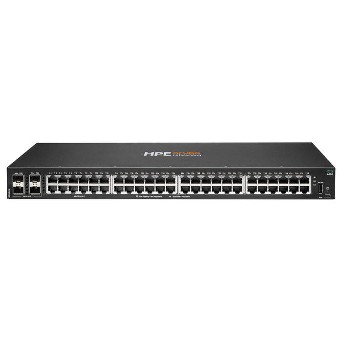 HP Enterprise HPE Aruba Networking CX 6000 48p 10M/100M/1G 4p SFP 1G Switch EU HP Enterprise HPE Aruba Networking CX 6000 48p 10M/100M/1G 4p SFP 1G Switch EU