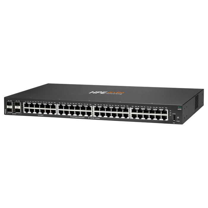 HP Enterprise HPE Aruba Networking CX 6000 48p 10M/100M/1G 4p SFP 1G Switch EU HP Enterprise HPE Aruba Networking CX 6000 48p 10M/100M/1G 4p SFP 1G Switch EU