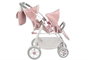 Muñecas Arias Coche Gemelar Universe 45x70x73 cm con Bolso, Altura Ajustable Manillar 47-77 cm, para Niños de +3 Años