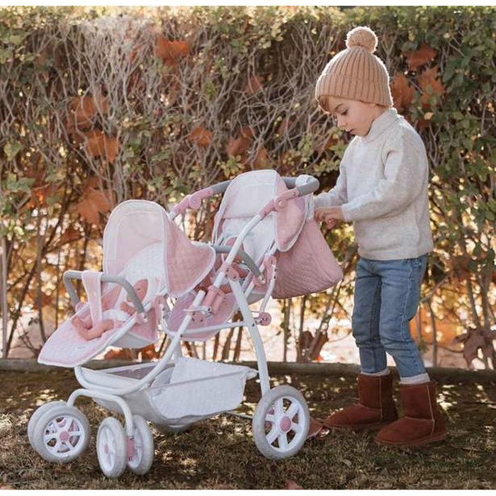 Muñecas Arias Coche Gemelar Universe con Bolso Muñecas Arias Coche Gemelar Universe con Bolso