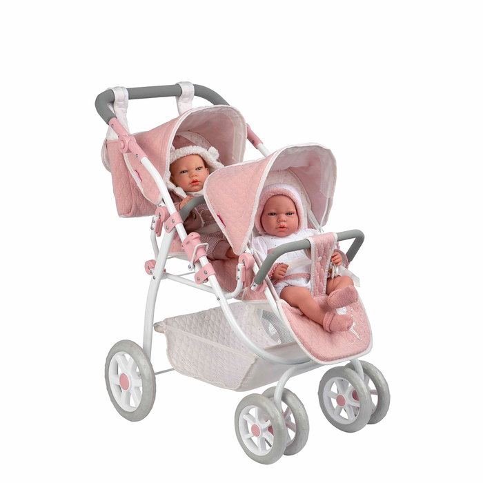 Muñecas Arias Coche Gemelar Universe con Bolso Muñecas Arias Coche Gemelar Universe con Bolso