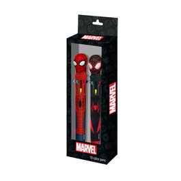 Karactermania Pack de 2 Bolígrafos Spider-Man 10 Colores