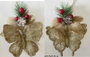 DKD Home Decor Decoración Colgante Mariposa Dorado PVC Surtido de 2