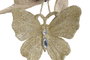 DKD Home Decor Decoración Colgante Mariposa Dorado PVC Surtido de 2